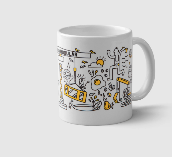 Unico Modular branded coffee mug